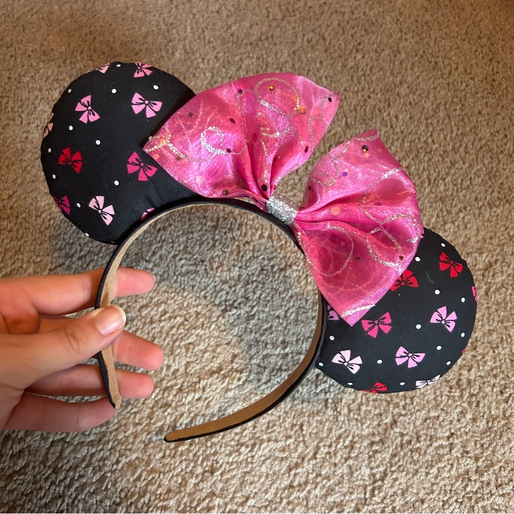 Pink Bow Minnie Mouse Inspired Mickey ears